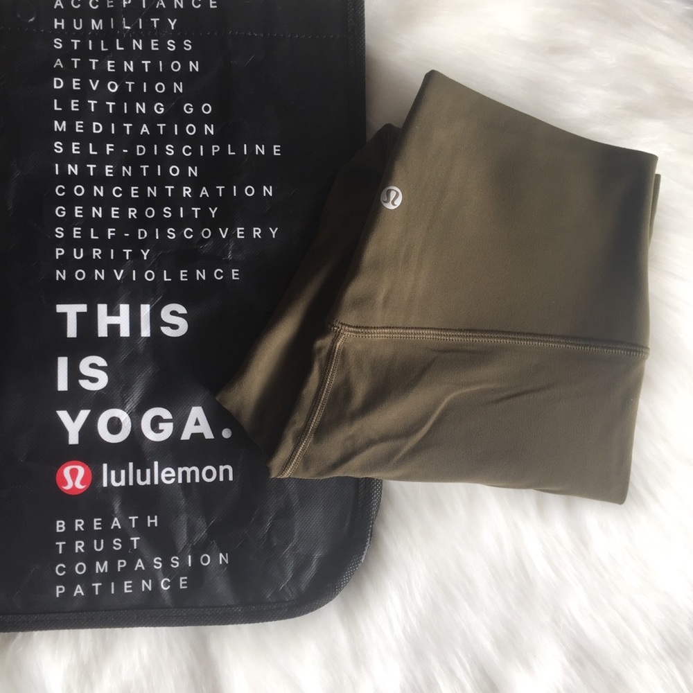 Rare Lululemon Align pant military green - Picture 1 of 6
